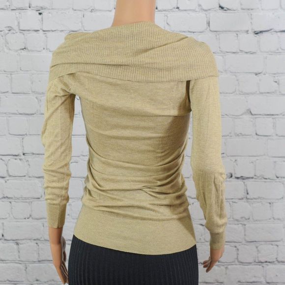 H&M taupe knit cowl neck sweater - Picture 5 of 7